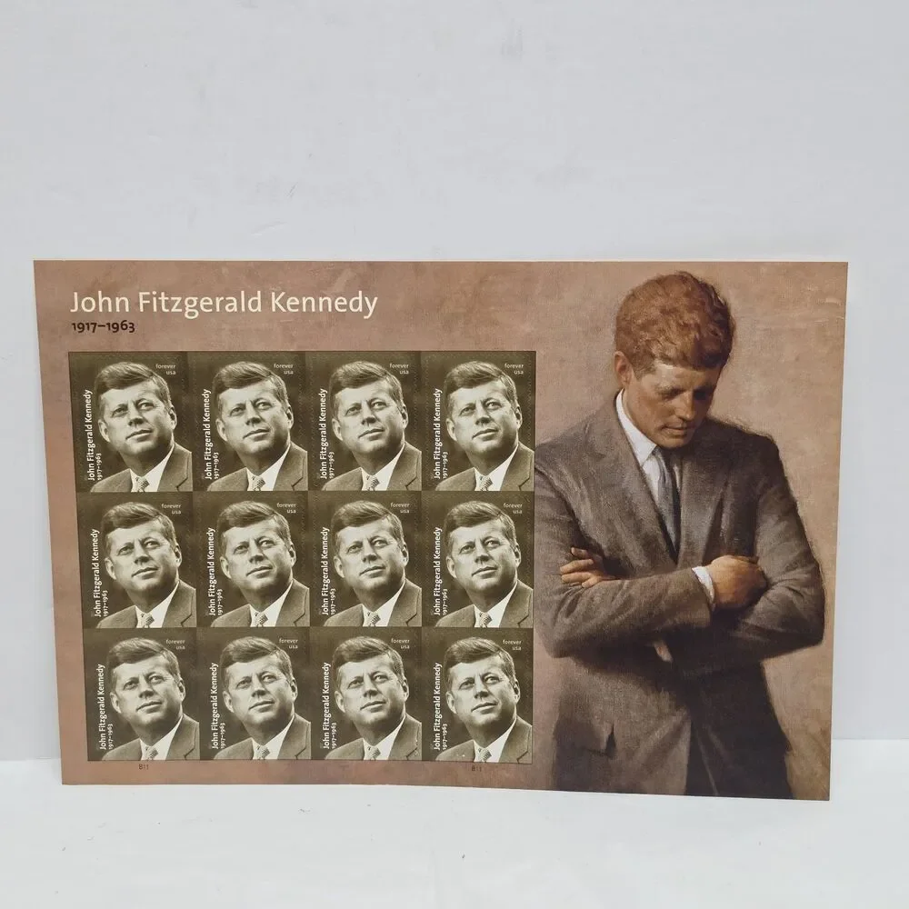 President John F Kennedy 1917-1963 USPS 2016 Forever Sheet of 12 Stamps